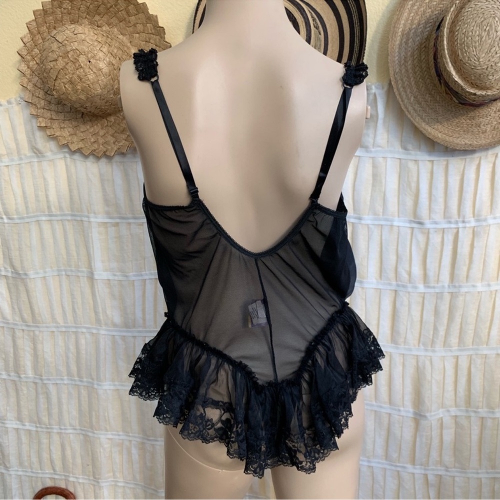 Vintage Intimate Attitudes Braless Teddy Crotchless 1X XXL - Picture 5 of 8